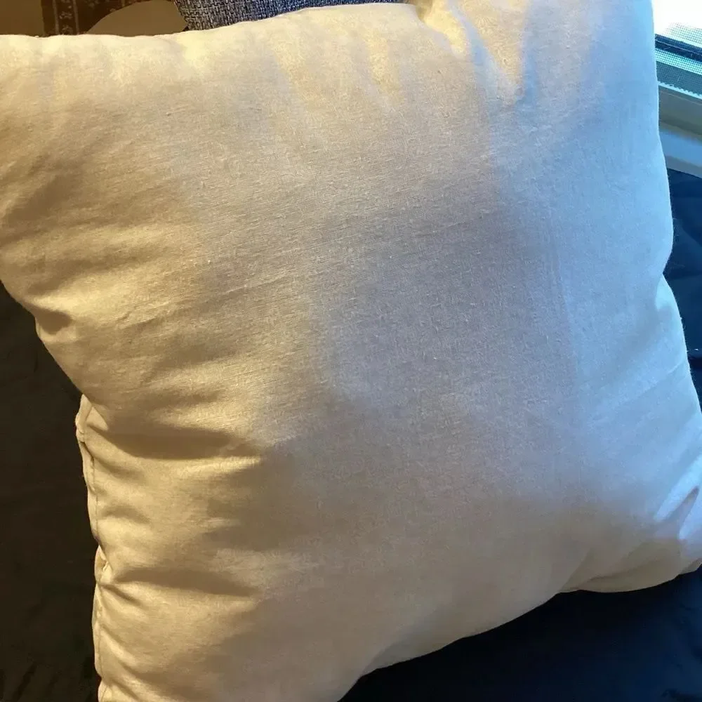 Hand Crafted Seashell Patterned Throw Pillow NWT